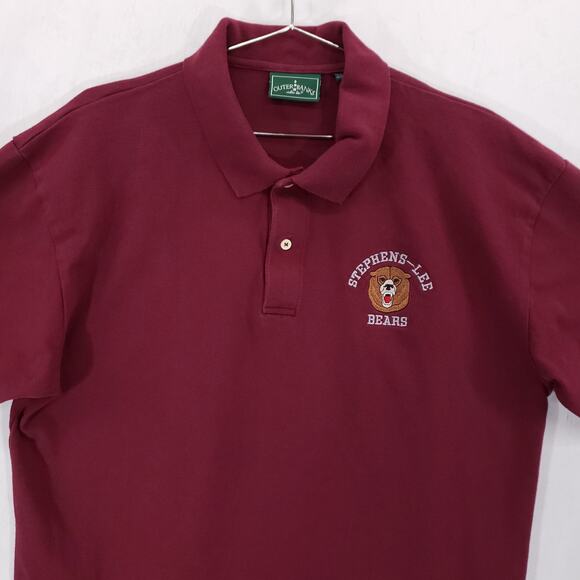 Outer Banks Polo Mens Extra Large Maroon Historic Stephens Lee Bears School Top - Picture 2 of 9
